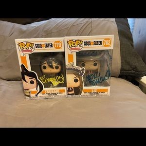 Lot of 2 Soul Eater Funko Pops! Liz and Tsubaki signed by the voice actors!